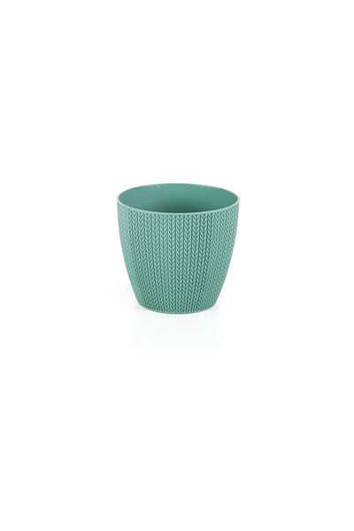 Homelux Embroidered model pot, 5 l, UV treated, green, polypropylene