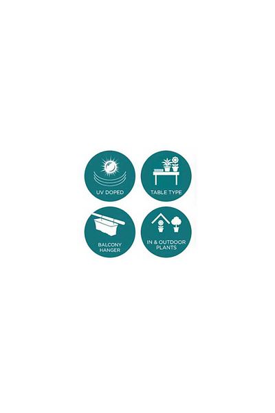 Homelux Jardiniera din dantela, 3,7 l, tratata UV, alba, polipropilena