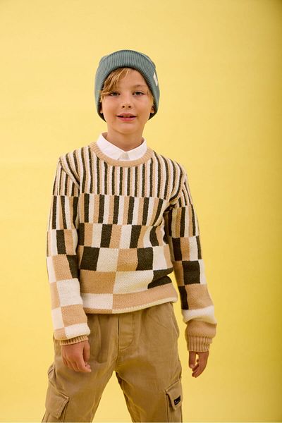 Nisrakids Boy's Colorful Patterned Sweater