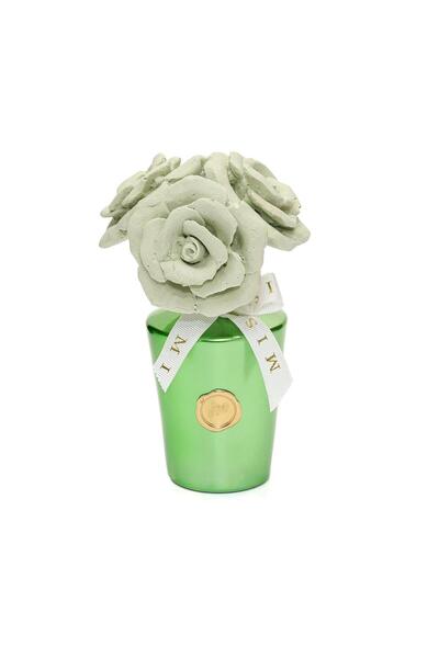 Missi 130 ml Yeşil Golden Glow Gri Gül Demeti Taşlı White Jasmine Oda Kokusu