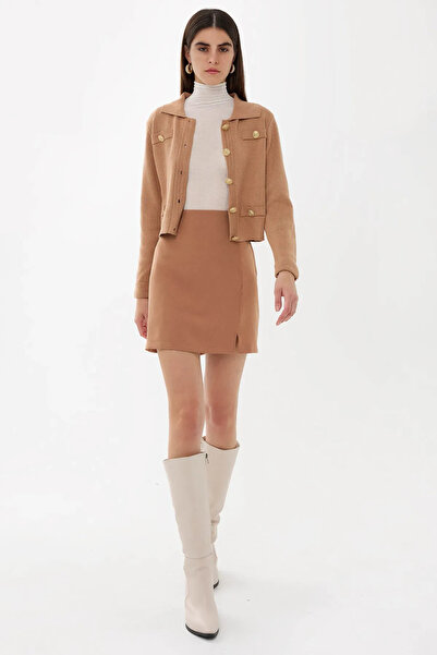 Hiccup Fusta cu talie înaltă cu fantă laterală