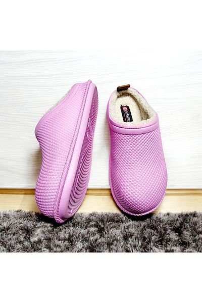 GEZER Silent Waterproof Eva Home Work Street Garden Slippers with Fur Inside