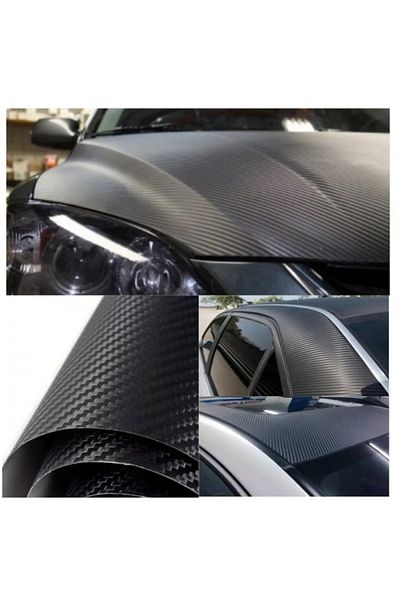 Efe Toys 3D Black Carbon Fiber - 50cm X 1m Coating Foil with Adhesive and Air Ducting