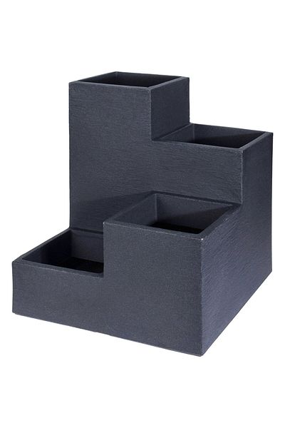 Homelux Pot holder, 53X53X60 cm, polyethylene, grey
