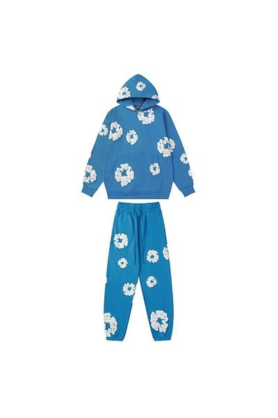 aynewmoda Set de trening Trend imprimat din denim - Hanorac