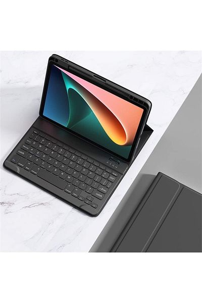 AWH حافظة لوحة مفاتيح لجهاز iPad Mini 6، بلوتوث قابل للفصل، حامل شحن قلم، غطاء مغناطيسي.