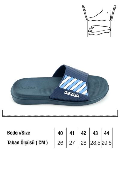 GEZER Summer Men's Eva Home Bathroom Garden Pool Beach Slippers