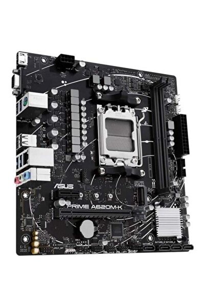 ASUS Prıme A620m-k Ddr5 Hdmı Pcıe 16x V4.0 Am5 Matx