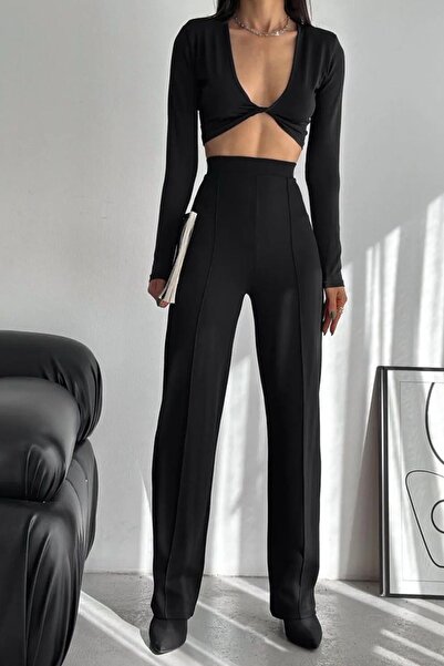 Swana WOMEN'S BLACK STEEL PALACE PANT