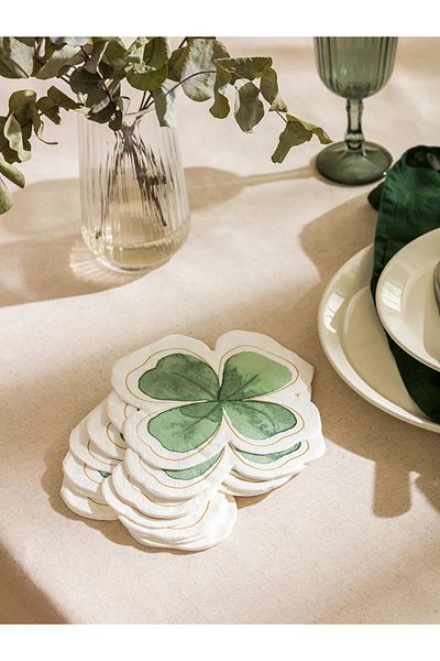 LC Waikiki Lcw Green Clover Pattern - Set of 20 Paper Napkins