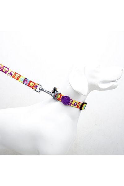 Tailpetz Alliens Neck Collars Adjustable Durable and Comfortable Dog Pattern Neck Collar