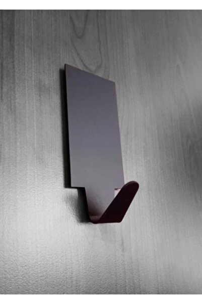 ardini Self Adhesive Pack of 4 Rectangular Matte Black Bathrobe Towel Rack