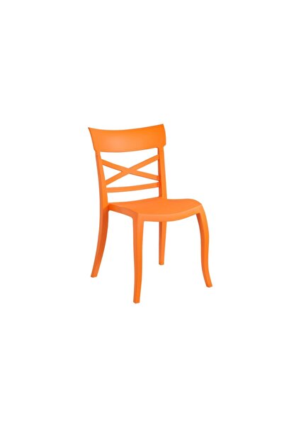 Papatya X-Sera Sandalye - Bahçe, Balkon, Mutfak Sandalyesi -Turuncu