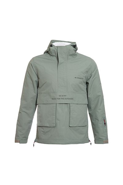 Cresta Πράσινο μπουφάν με κουκούλα Fleece Ski / Snowboard / Outdoor