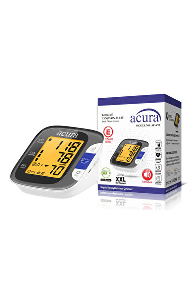 Acura AC-493 Şarjlı, Çantalı, XXL Ekranlı XXL Manşetli Tansiyon Aleti