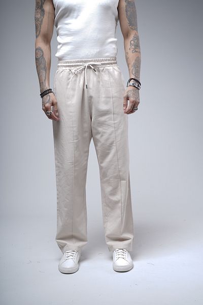 Butik TREND WE Φαρδύ παντελόνι με ελαστική μέση και κορδόνι