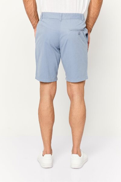 French Connection Men 2 Pieces Solid Chino Shorts, Slate Blue