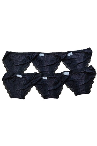 Pardon Kadın Bikini Kenarları Dantelli 6 Adet