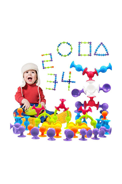 Betora لعبة بناء تعليمية للأطفال مكونة من 50 قطعة لتنمية الذكاء وتركيب الأجزاء