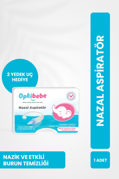 optibebe Nazal Aspiratör 2 Yedek Uç Hediyeli | Bebekler Için Güvenli Ve Hijye...