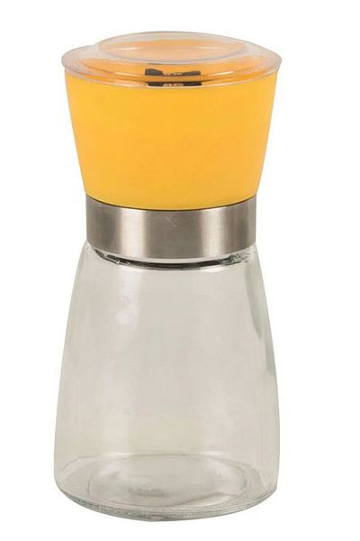SİHİRLİ AYAKLAR 13 cm Yellow Spice Grinder - Salt Pepper Glass Mill
