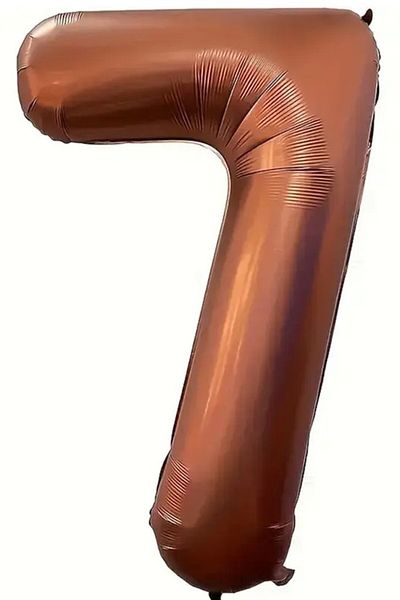 BeySüS Brown 7 Number Foil Balloon 100 cm