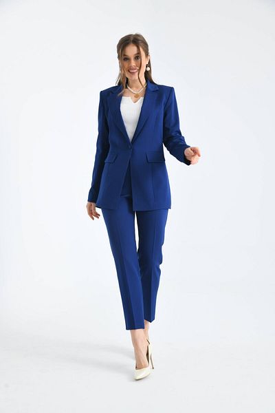 nodilife Buttoned Atlas Suit Navy Blue
