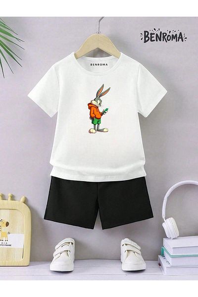 BENROMA Unisex Παιδικό Σετ Σορτς - Character Printed