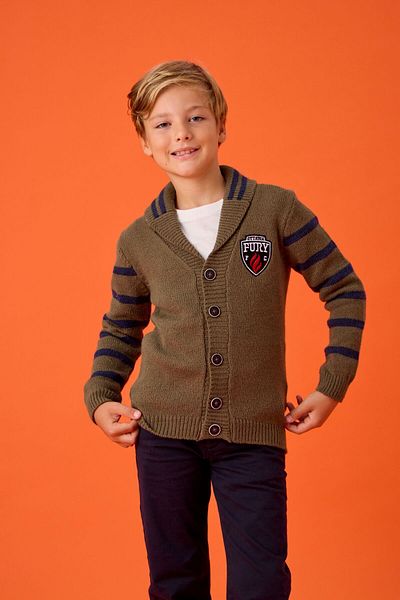 Nisrakids Cardigan pentru copii cu guler șal