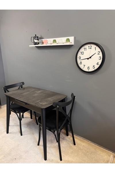 VOGUE TASARIM VE AKSESUAR 60/100 açılıp kapanan büyüyebilen küçük sıcak yemek masası şık mutfak masası