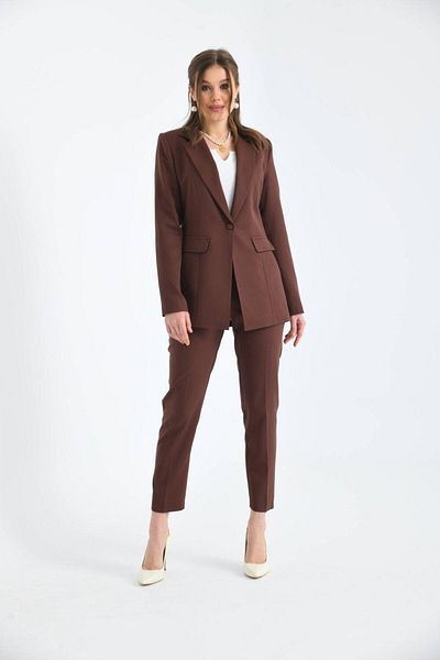 nodilife Buttoned Atlas Suit Brown