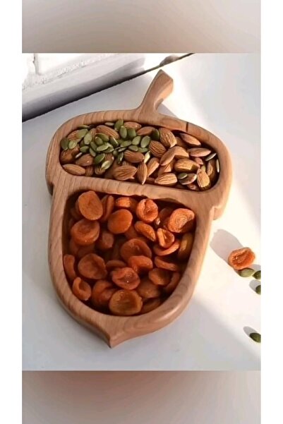 Gizemli Home Fıstık Model Ahşap Çerezlik