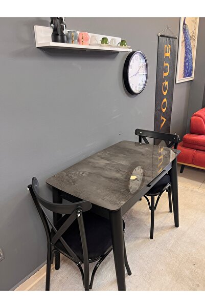 VOGUE TASARIM VE AKSESUAR 60/100 açılıp kapanan büyüyebilen küçük sıcak yemek masası şık mutfak masası