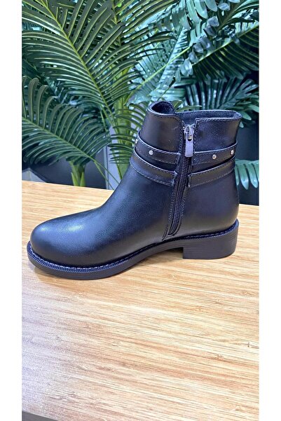 PUNTO 354124 Κοντές μπότες με φερμουάρ και αγκράφα