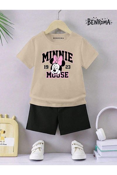 BENROMA Unisex Kids Shorts Set - Character Printed