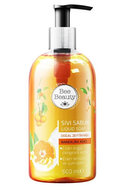 Bee Beauty Natural Olive Oil Tangerine Tree Liquid Soap 500 ml