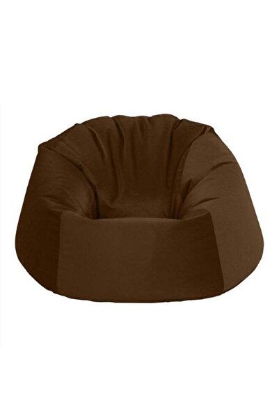 soufa dibaj نايا | كرسي بين باج مخملي مع خرز EPS ١١٠×٨٠×٦٧ سم - بني