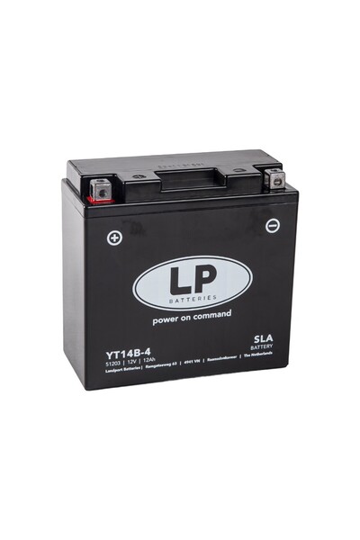 Landport (LP) LANDPORT  YT14B-BS 12V10 AH Bakımsız Motosiklet ve ATV Aküsü