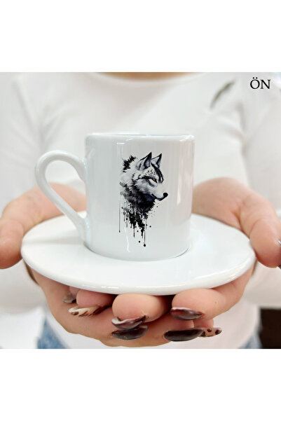 Hediyeciabla Özel Tasarım Özel Anlar Bozkurt Kurt Türk Kahve Fincanları