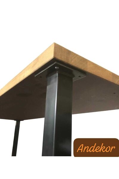 Dekor Metal Masa Ayağı - Düz Profil / 1 Takım (4 ADET)