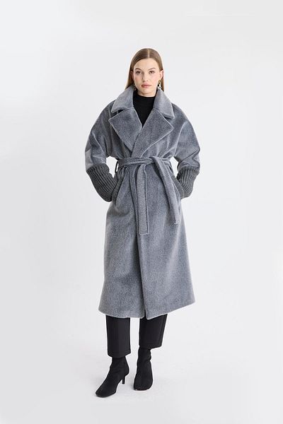 Ahel Tasarım Galezia Sleeve Detailed Soft Coat