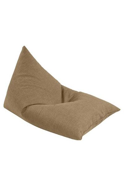 soufa dibaj Linen Bean Bag Chair with Filing EPS Beads 140x110x90 cm - Beige