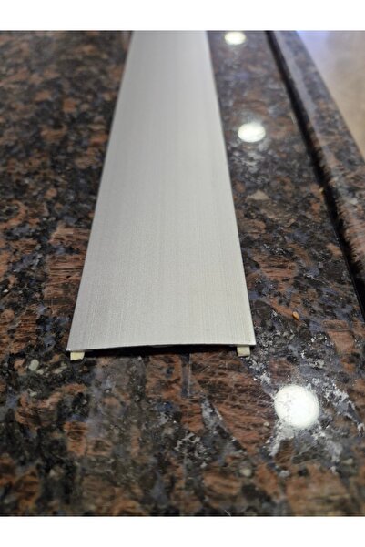 ORSAYAPI Parke Eşik Çıtası 6 Cm Genişliğinde Kendinden Silikonlu Yapışkanlı Alüminyum Profil 90 Cm/3 Adet.