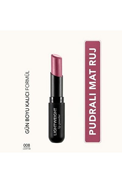 Flormar Lightweight Lip Powder Ultra Hafif Mat Ruj No: 008
