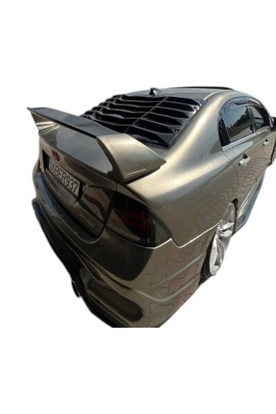 GÜNEŞLİ GARAJ Honda Civic Fd6 Arka Cam Vizörü Parlak Siyah Plastik