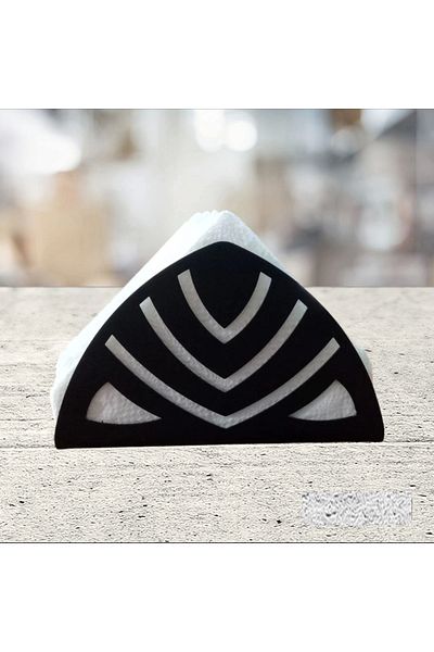 ardini Glare Napkin Holder Camel Base Matte Black