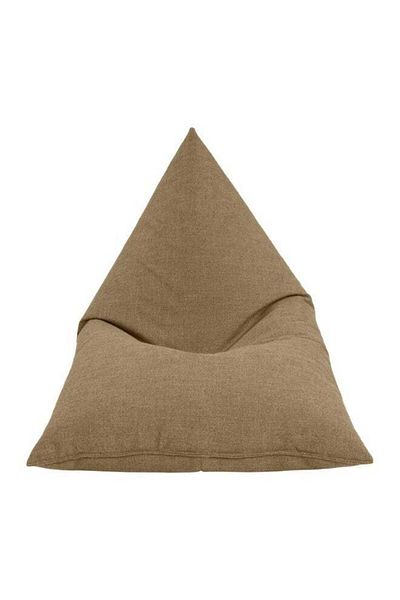 soufa dibaj Linen Bean Bag Chair with Filing EPS Beads 140x110x90 cm - Beige