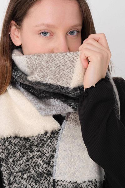 Addax Color Block Shawl - Shawl06-A6 Model