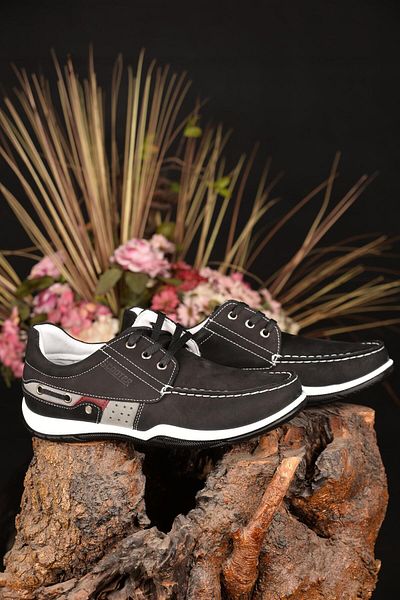 Scooter Men's Summer - 100% Genuine Leather, Anti-Sweat, Orthopedic Sole, Comfortable Ultra-Light Casual Shoes