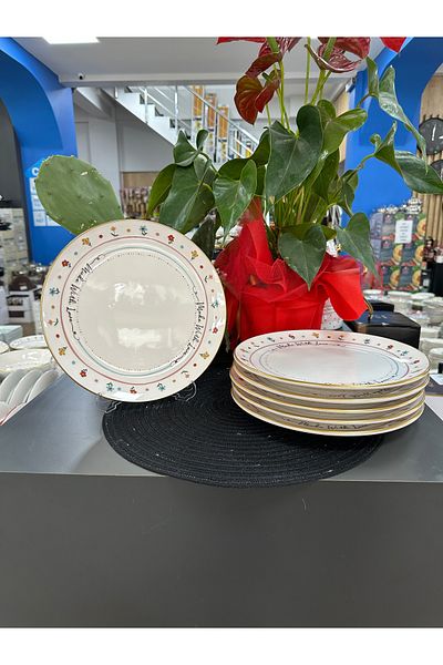ACAR Livaldy Ceramic 6 Pieces Service Plate